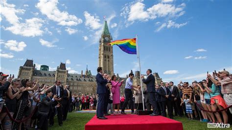 Trudeau plants rainbow flag on Parliament Hill | Daily Xtra