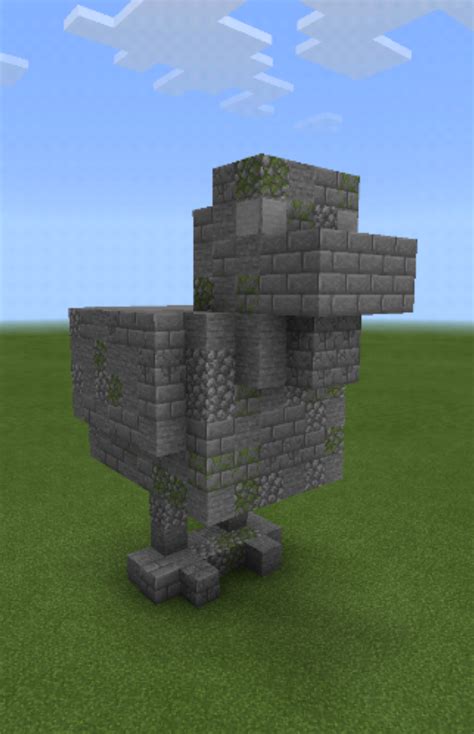 Minecraft Chicken Statue