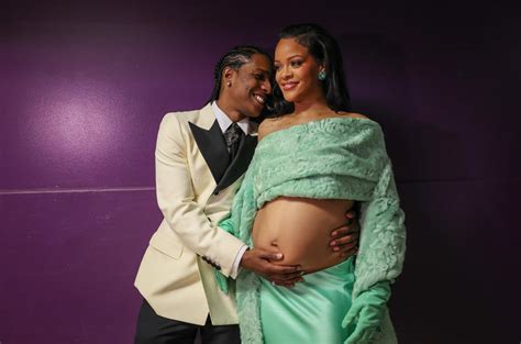 A$AP Rocky Cradles Rihanna’s Baby Bump at the 2023 Oscars: See the Sweet Backstage Photo