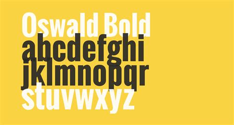 Oswald Bold free Font - What Font Is