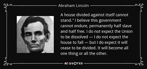 Abraham Lincoln Quotes House Divided Speech - Janith Jorrie