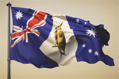 Premium AI Image | Happy Australia day with flag