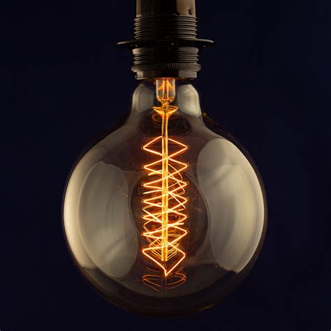 Edison Globe Spiral Extra Large Vintage Filament Light Bulb E27 B22 40W