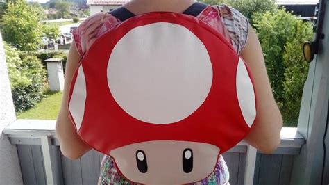 Big Red Mushroom Backpack for Cosplay super Mario Bros. | Etsy