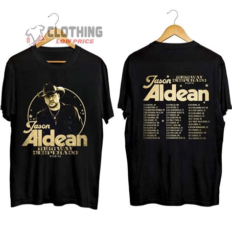 Jason Aldean Highway Desperado Tour 2023 Setlist Merch, Highway ...