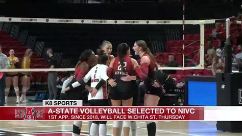 Arkansas State volleyball selected to NIVC - YouTube