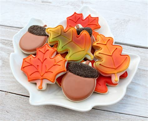 Easy Autumn Leaves Cookies - The Sweet Adventures of Sugar Belle