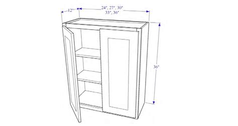 W3036 - RTA Trinity Arctic White Shaker Wall Cabinet, 2 Door