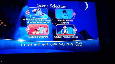 Aladdin (Animation) Main Menu Walkthrough - YouTube