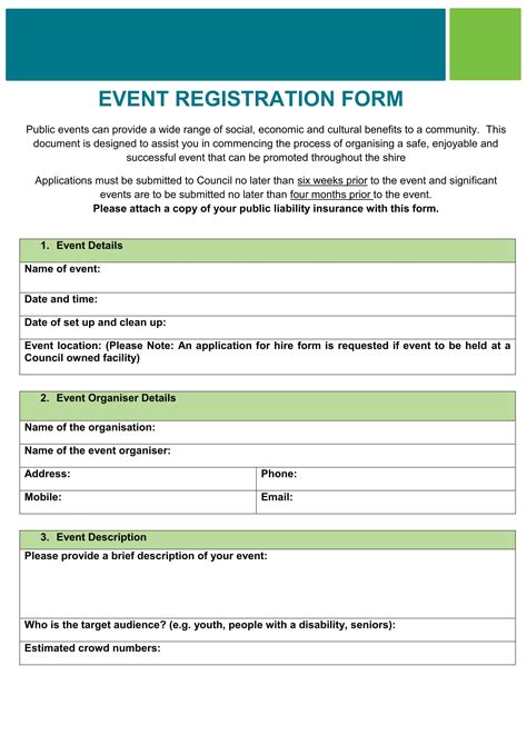 FREE 32+ Sample Event Registration Forms in PDF | MS Word | Excel