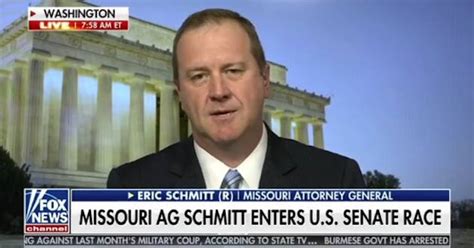 Missouri Attorney General Eric Schmitt announces bid for U.S. Senate ...