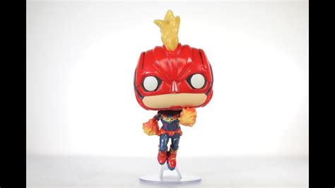 GITD Flying CAPTAIN MARVEL Funko Pop review - YouTube