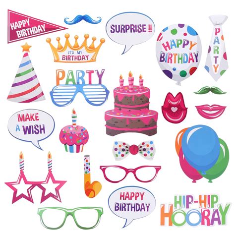 22pcs-Happy-Birthday-Photo-Booth-Props-Funny-Creative-Birthday-Decor ...