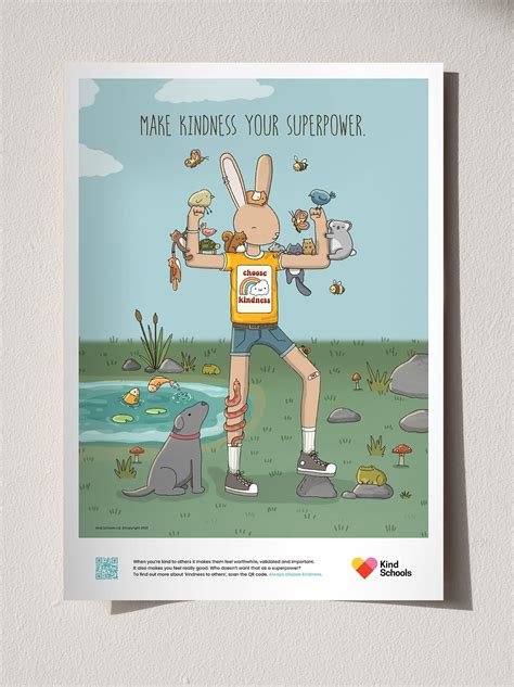 Kindness Poster — 'Make Kindness Your Superpower' — Kind Schools