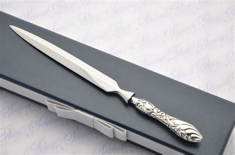 Heavy Ornate Pattern Sterling Silver Letter Opener Birmingham 1911 Gift Boxed – The Sheffield ...