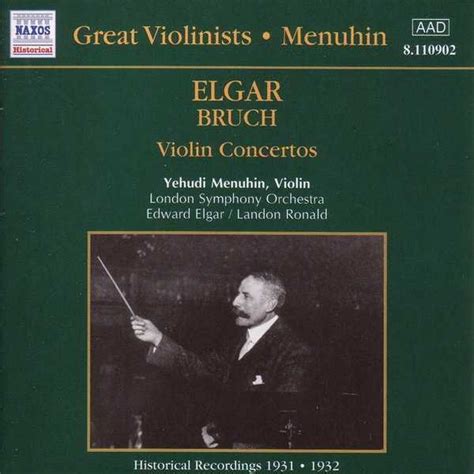 Great Violinists: Menuhin: Elgar, Bruch - Violin Concertos (FLAC) - BOXSET.ME