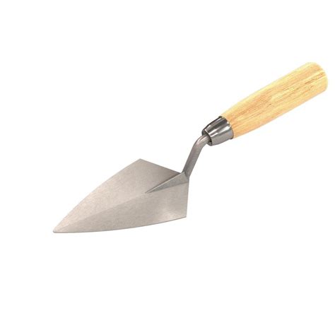 Bon Tool Economy 7 in. x 3 in. Pointing Brick Trowel - Wood Handle-48-112 - The Home Depot