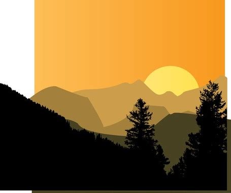 Mountain scenery clipart - Clipground