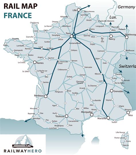 France Rail Map Train Routes