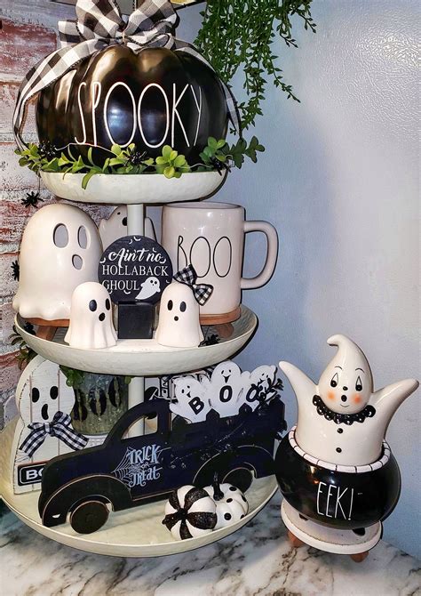 31 Halloween Tiered Tray Ideas » Lady Decluttered