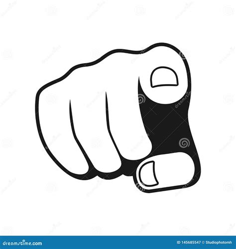 Finger Is Pointing At You Cartoon Vector | CartoonDealer.com #48904329