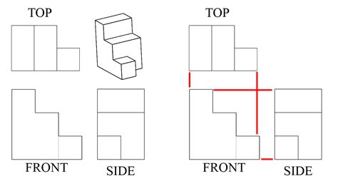 Seeing All Sides: Orthographic Drawing - Activity | Isometric drawing exercises, Isometric ...