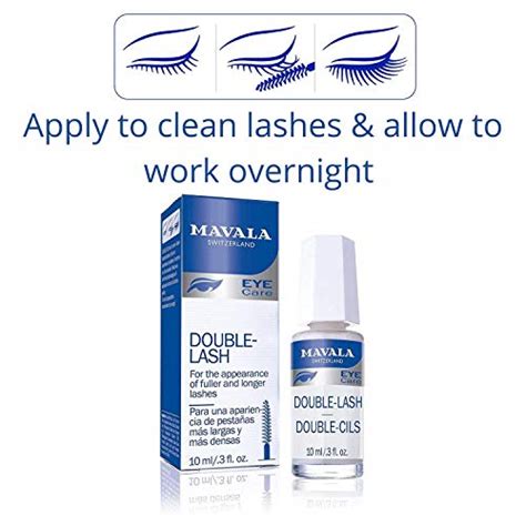 Mavala Switzerland Double Lash Eye Care Serum for Stronger and Thicker Eye Lashes, 10 ml ...