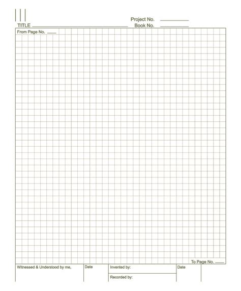 Printable Lab Notebook Paper