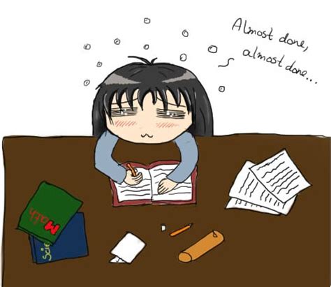 Too much homework... by AnnVP on DeviantArt