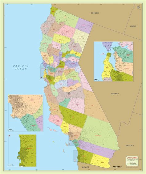 Zip Codes In California Map | Australia Map