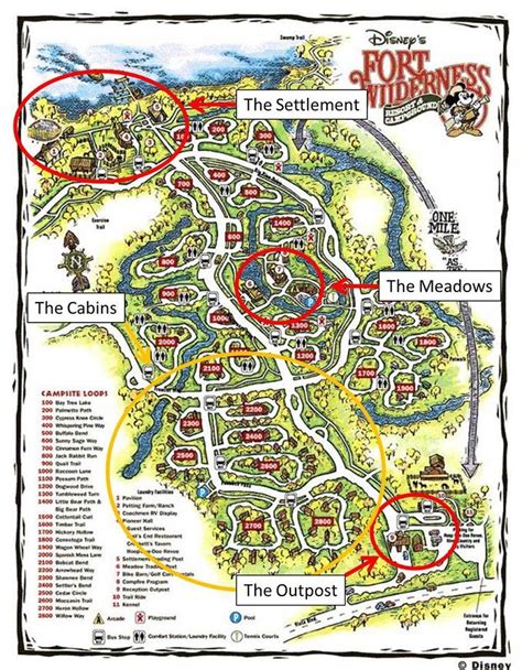 Amenities at Disney's Fort Wilderness Resort: The Outpost and Meadow ...