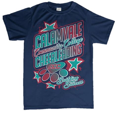 Custom T-Shirt – Calamvale Community College Cheer – TLC Spirit Wear