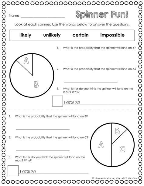 Worksheets Of Probability