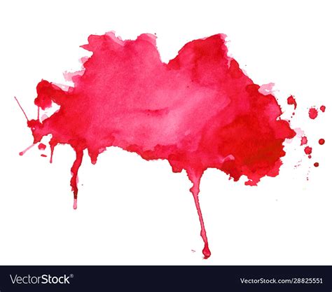 Abstract red watercolor splash texture background Vector Image