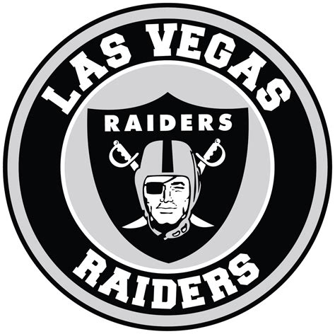Las Vegas Raiders Circle Logo Vinyl Decal / Sticker 5 sizes!! | Sportz For Less