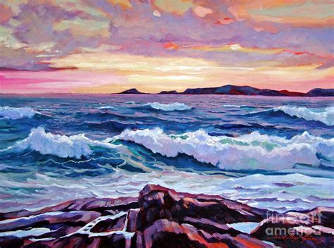 Acrylic Painting Ocean Sunset at PaintingValley.com | Explore ...