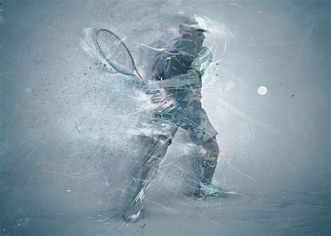 Abstract Tennis Player Stock Photo - Download Image Now - iStock