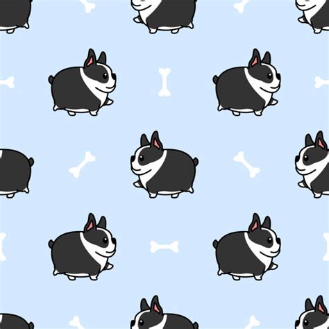 Cartoon Of The Boston Terrier Wallpaper Illustrations, Royalty-Free ...