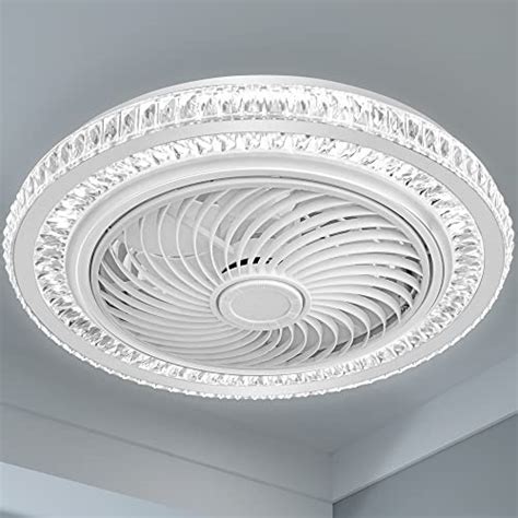 YITAHOME Bladeless Ceiling Fan with Light, 20 Inch Modern Enclosed ...