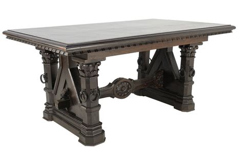 A GOTHIC STYLE DINING TABLE - Jul 25, 2013 | Morton Auctioneers in TX