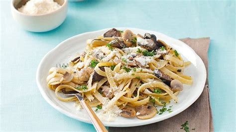 Fettuccine with Truffle Mushroom Sauce Recipe