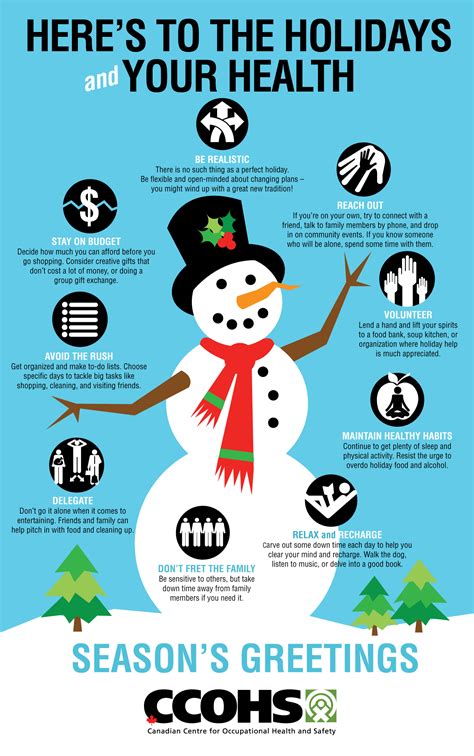 Here's to the holidays and your health | Occupational health and safety, Safety infographic ...