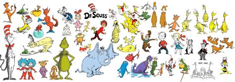 Dr Seuss Characters drawing free image download