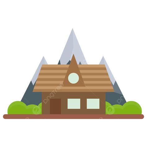 Ski Resorts Vector, Mountain, House, Winter PNG and Vector with Transparent Background for Free ...
