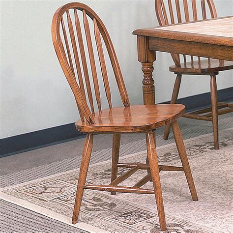 Crown Mark Windsor Solid 2305D.OAK-RTA Dark Oak Dining Side Chair ...