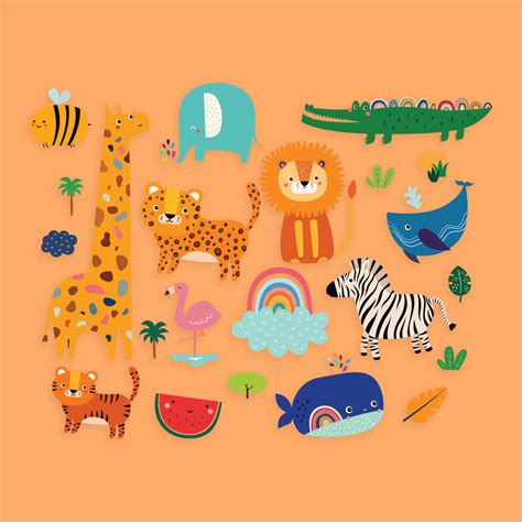 Kids Colorful Animals — Whim Manila