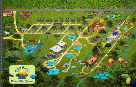 Resort Map | Blue River Resort & Hot Springs | Costa Rica