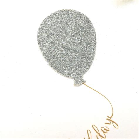 Happy Birthday Glitter Balloon By The Hummingbird Card Company