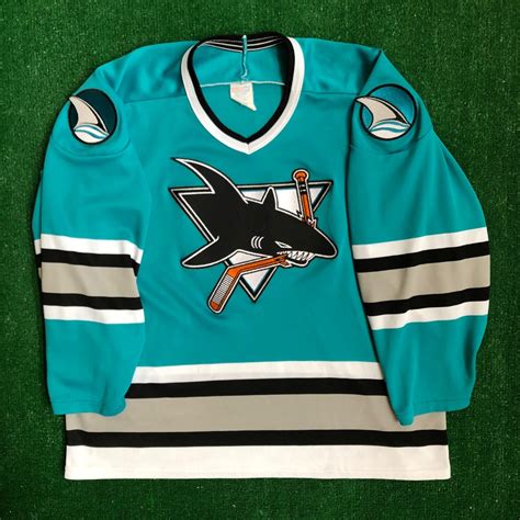 90s San Jose Sharks CCM NHL Jersey Size XL – Rare VNTG