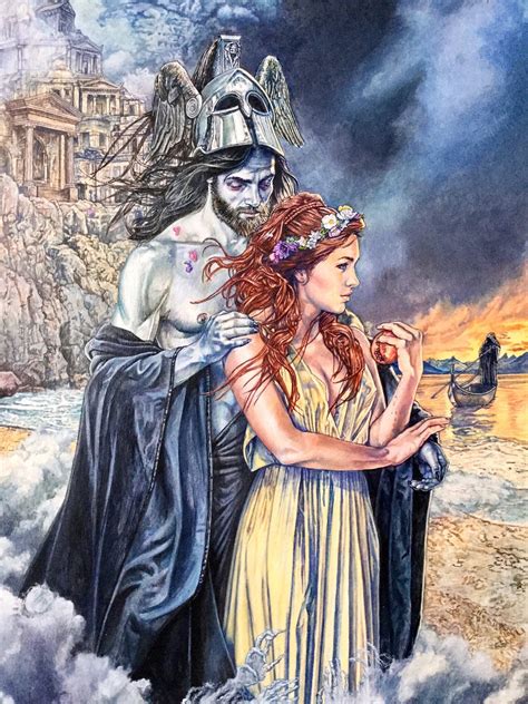 Hades and Persephone This A3 Print Inspired by Greek Mythology, Shows ...